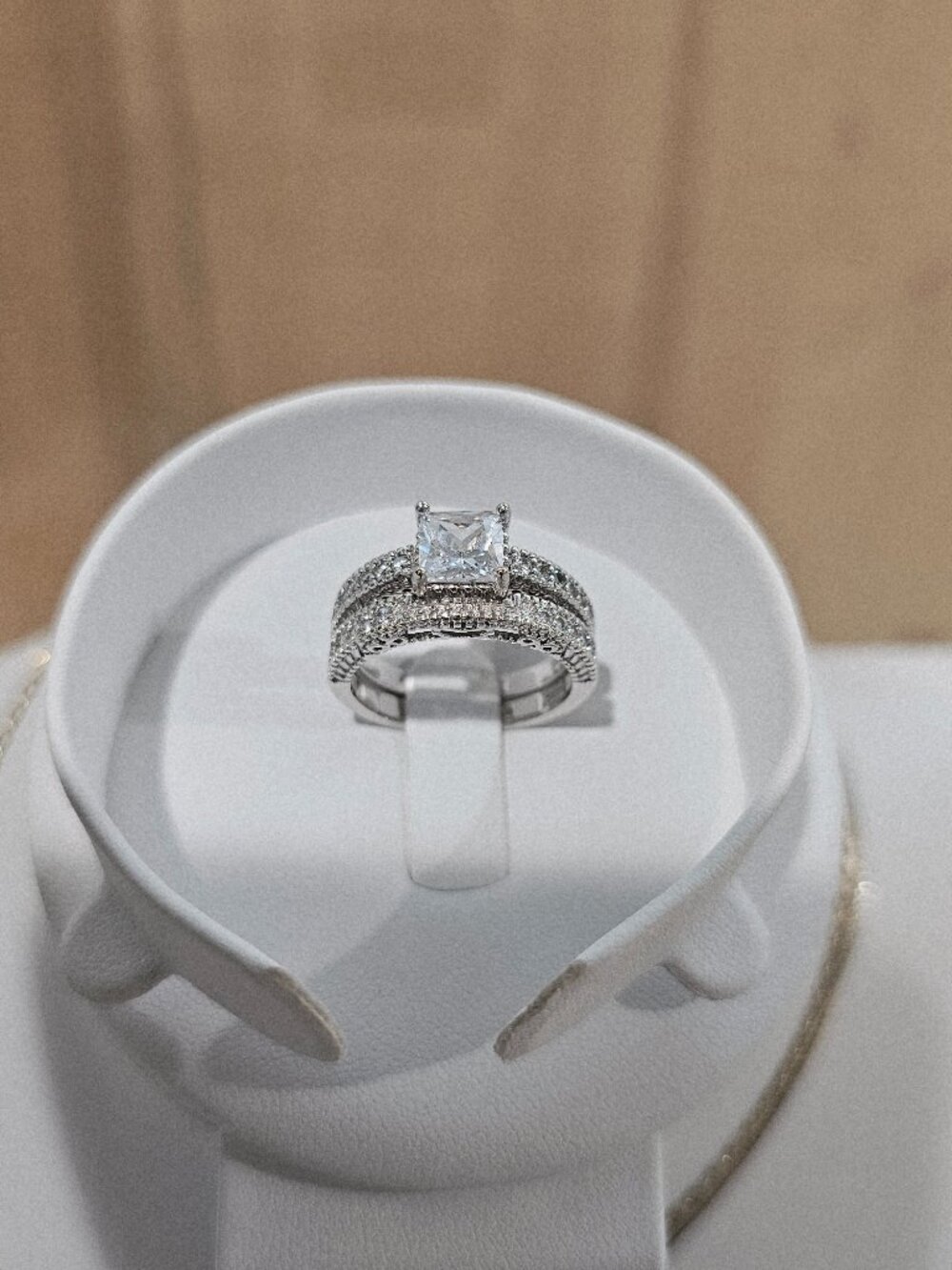 Sterling Silver Cubic Zirconia Statement Ring